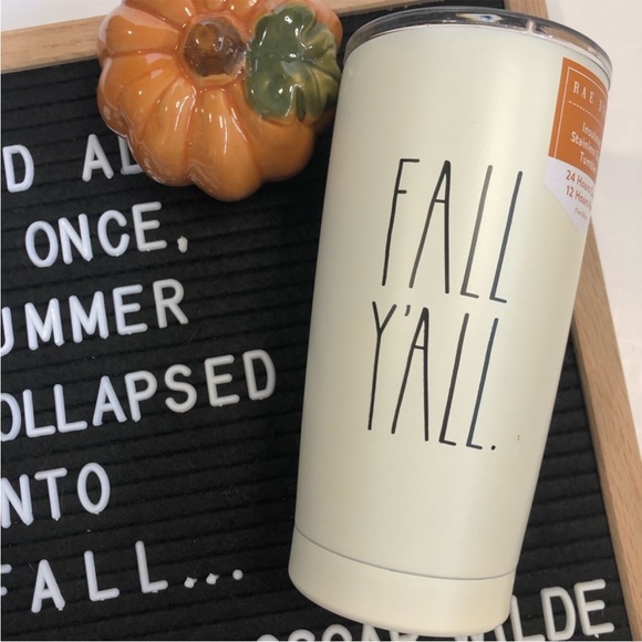 🆕 Rae Dunn “PUMPKIN SPICE” or “FALL Y’ALL” LL Stainless Steel Insulated Tumbler - Picture 12 of 16